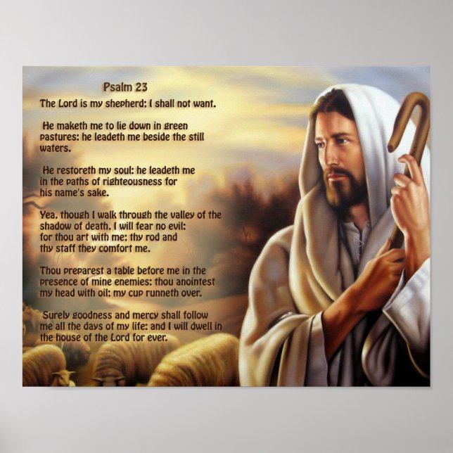 Psalm 23 poster (Framsidan)