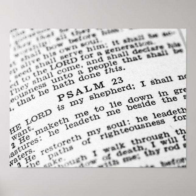 Psalm 23 poster (Framsidan)