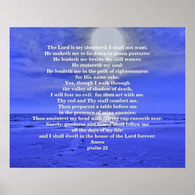 PSALM 23 POSTER (Framsidan)