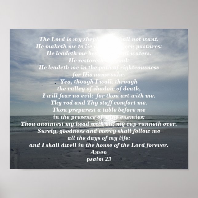 PSALM 23 POSTER (Framsidan)