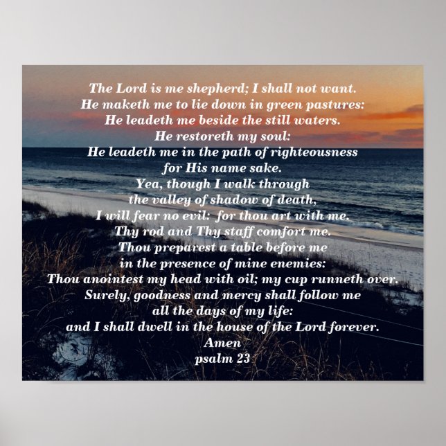PSALM 23 POSTER (Framsidan)