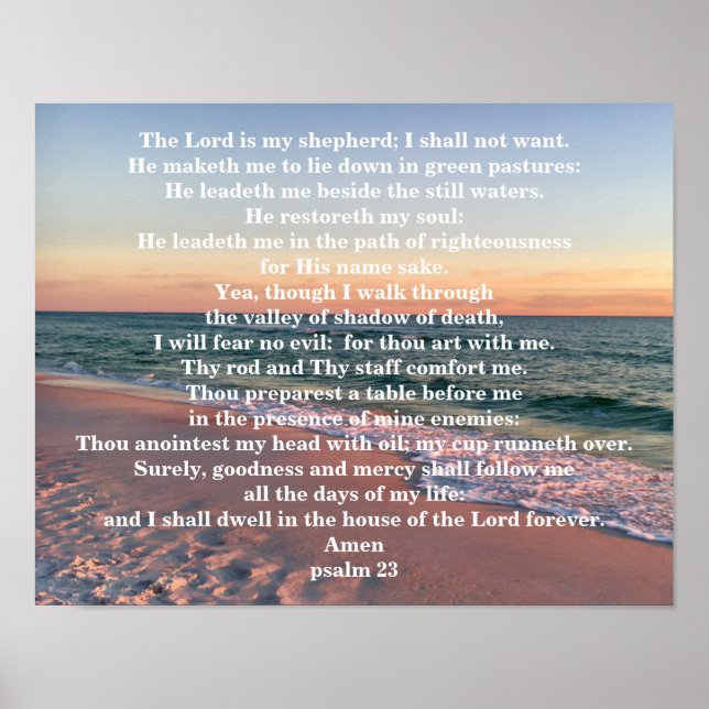 PSALM 23 POSTER (Framsidan)