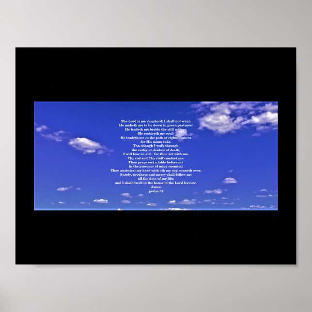 PSALM 23 POSTER (Framsidan)