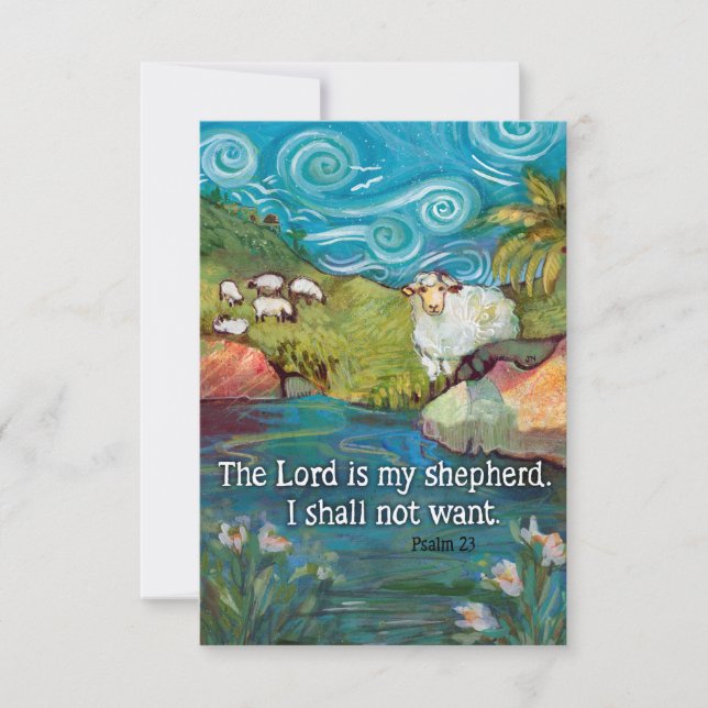 Psalm 23 Prayer Card (Framsida)