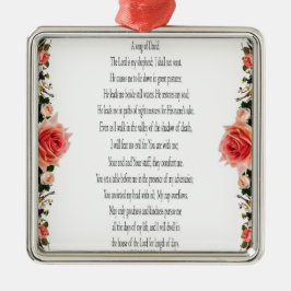 Psalm 23, Ro Flower, Metall Ornament