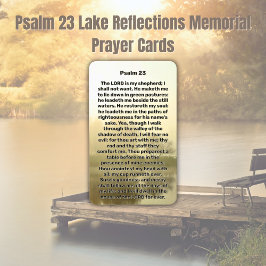 Psalm 23 Sjö-reflektioner, minneskort Visitkort