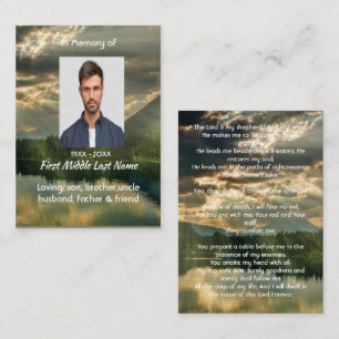 Psalm 23 Skriftminnepresent Visitkort