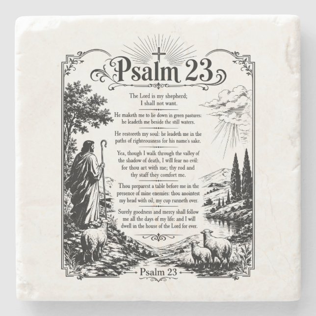 Psalm 23  stenunderlägg (Framsidan)