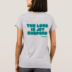 Psalm 23 text i manusteal text Kvinnors skjorta T Shirt