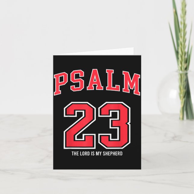 Psalm 23 The Lord Is My Shepherd Christian Footbal Kort (Framsida)