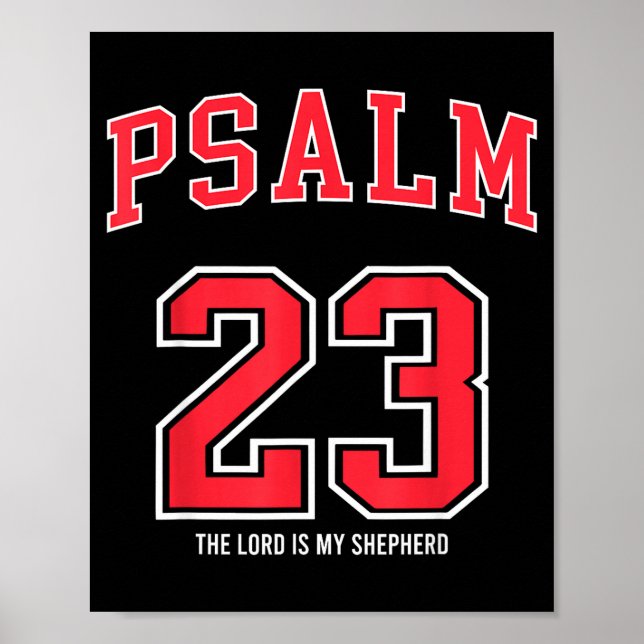 Psalm 23 The Lord Is My Shepherd Christian Footbal Poster (Framsidan)