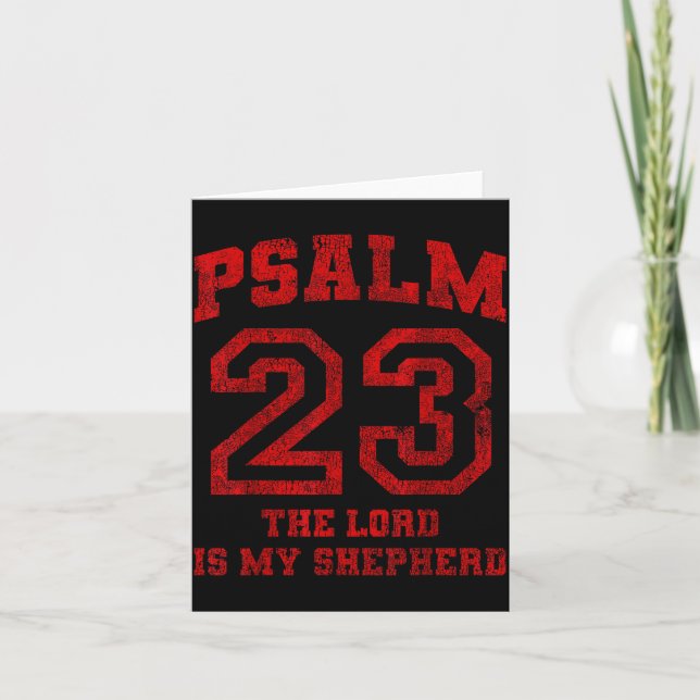 Psalm 23 The Lord Is My Shepherd  Kort (Framsida)