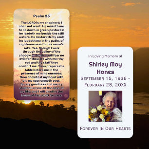 Psalm 23 Upplyst Kor-anteckningskort Visitkort