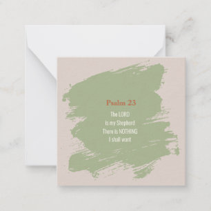 Psalm 23 Verse Anteckningskort