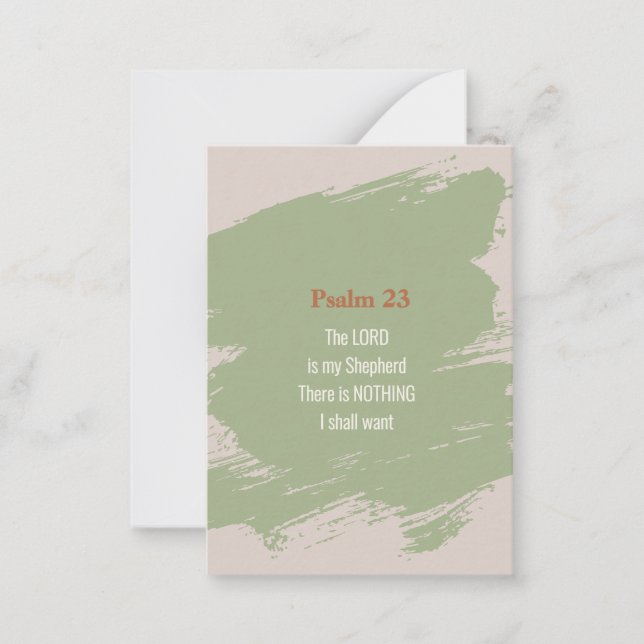 Psalm 23 Verse Anteckningskort (Framsida)