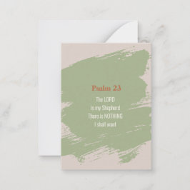 Psalm 23 Verse Anteckningskort
