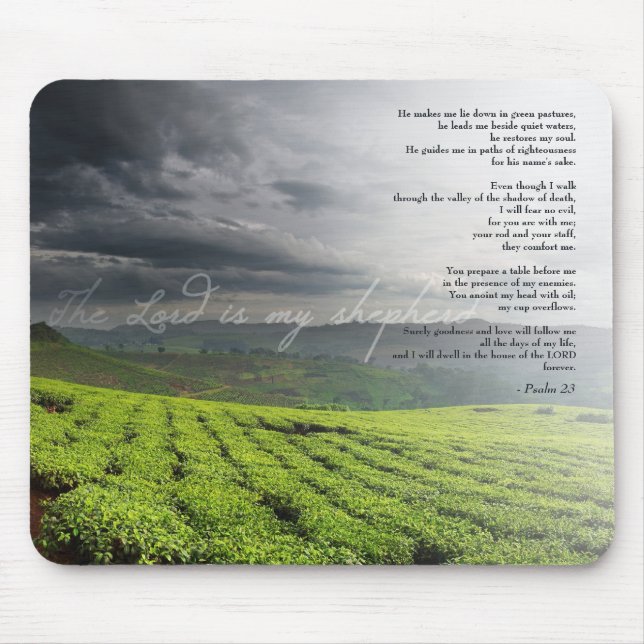Psalm 23 & Vines Mousepads Musmatta (Framsidan)