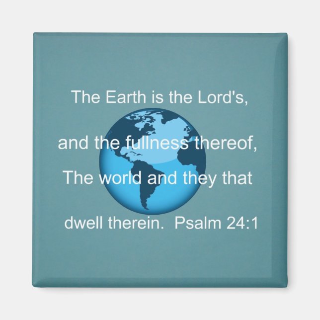 Psalm 24:1 magnet (Framsidan)