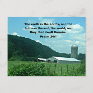 Psalm 24:1 vykort