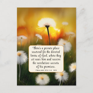 Psalm 25 14 Älskare of God Bible Verse Christian Vykort