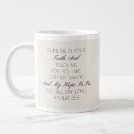 Psalm 25:5 Hope Bible Verse Mug  Jumbo Mugg