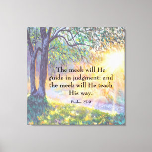 Psalm 25:9, Kanvastryck