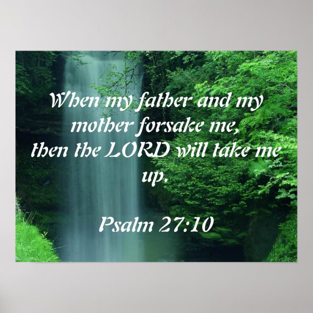 Psalm 27:10 poster (Framsidan)