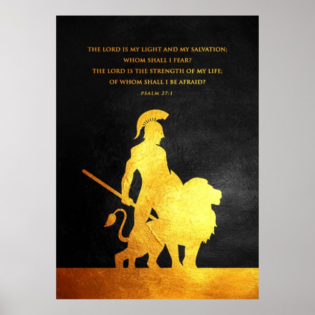 Psalm 27:1 Bibelverse Poster (Framsidan)