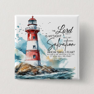 Psalm 27:1 Bible LORD är mitt ljus och min frälsni Knapp