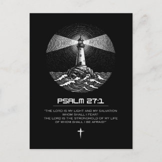 Psalm 27:1 Bible Verse Tshirt | Christian Vykort