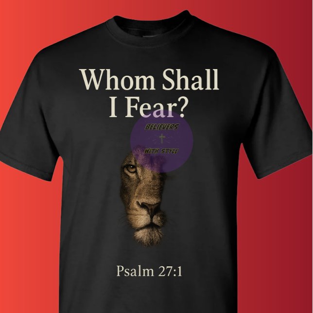 Psalm 27:1 - Christian T Shirt (Skapare uppladdad)
