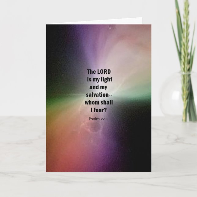 Psalm 27:1 kort (Framsida)