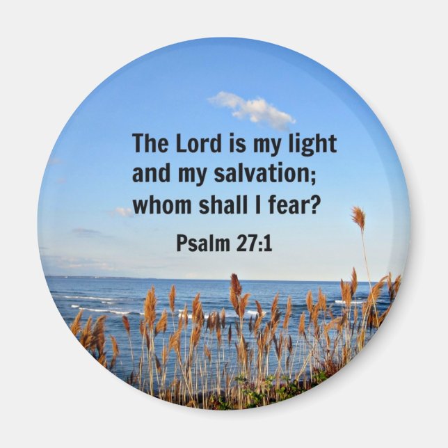 Psalm 27:1 magnet (Framsidan)