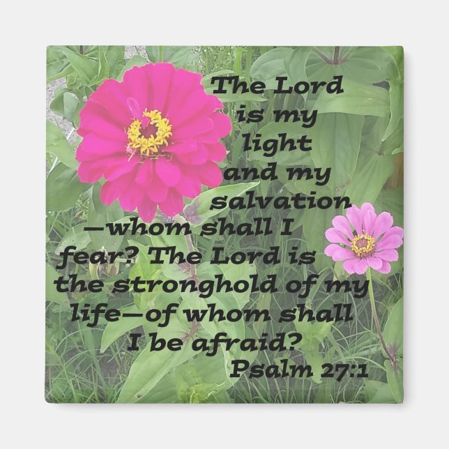 Psalm 27:1 magnet (Framsidan)