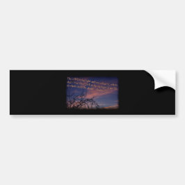 Psalm 27:1 vid Dawn Black Gräns Bildekal