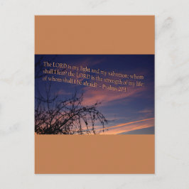 Psalm 27:1 vid Dawn Vykort