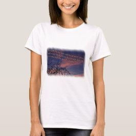 Psalm 27:1 vid Dawn White Gräns T-shirt