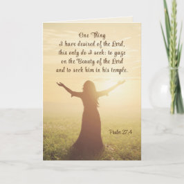 Psalm 27:4 En Sak I Önskad av Lord Bible Kort