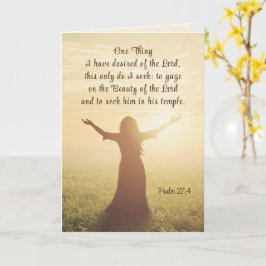 Psalm 27:4 En Sak I Önskad av Lord Bible Kort
