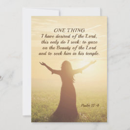 Psalm 27:4 En Sak jag ville ha av styrkortet