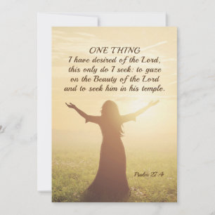 Psalm 27:4 En Sak jag ville ha av styrkortet