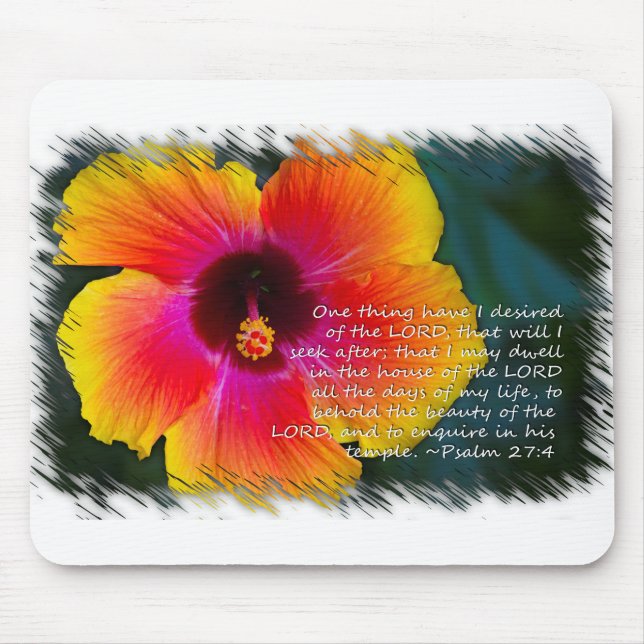 Psalm 27:4 musmatta (Framsidan)