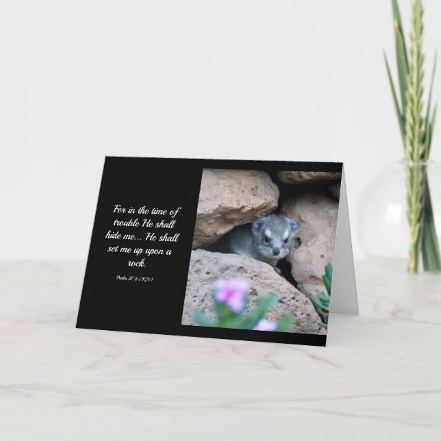 Psalm 27:5-kort (KJV)  Kort (Framsida)