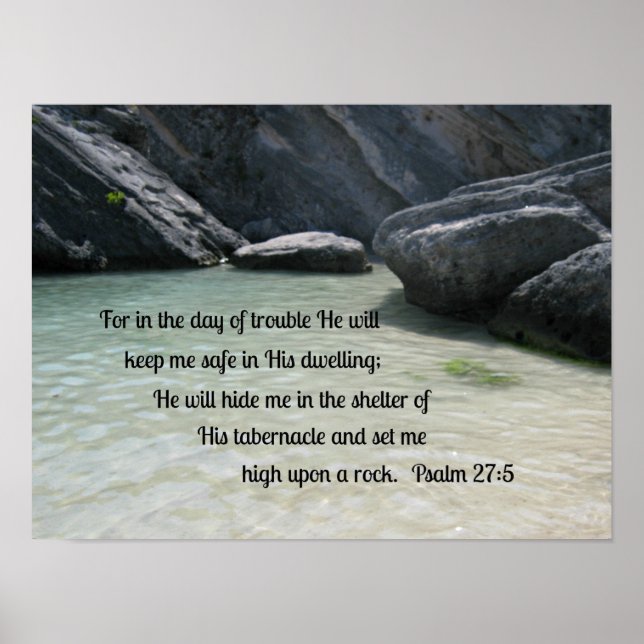 Psalm 27:5 poster (Framsidan)