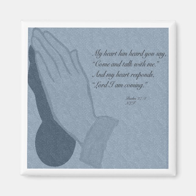 Psalm 27:8 magnet (Framsidan)
