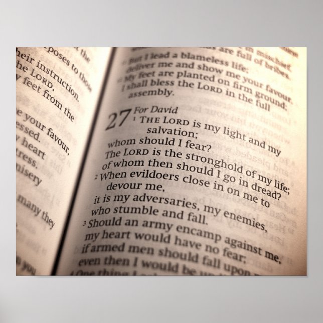 Psalm 27 Tryck (version 1) (Framsidan)