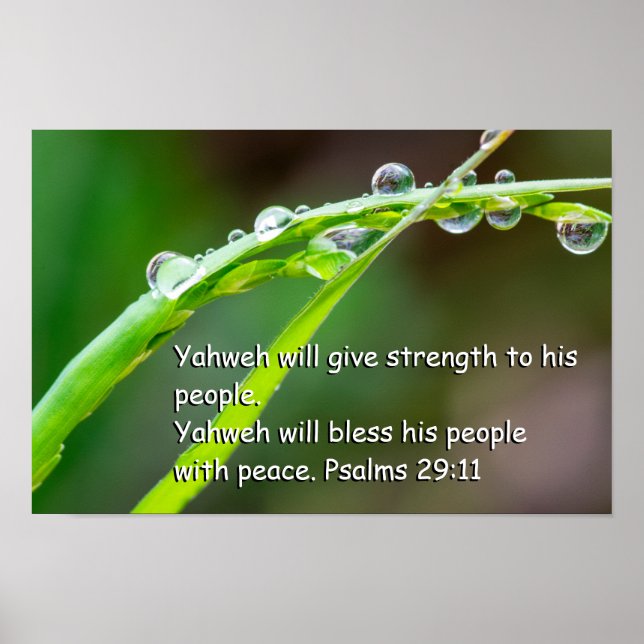 Psalm 29:11 poster (Framsidan)