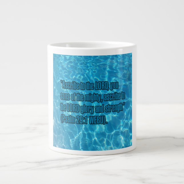 Psalm 29:1 WEBU Mug Jumbo Mugg (Framsidan)