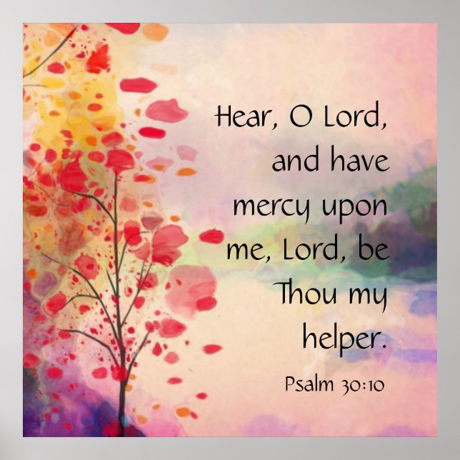 Psalm 30:10 poster (Framsidan)