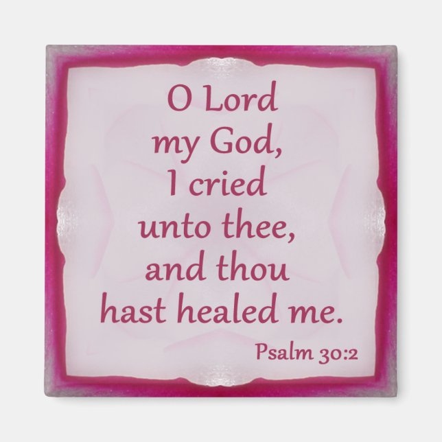 Psalm 30:2 Magnet (Framsidan)